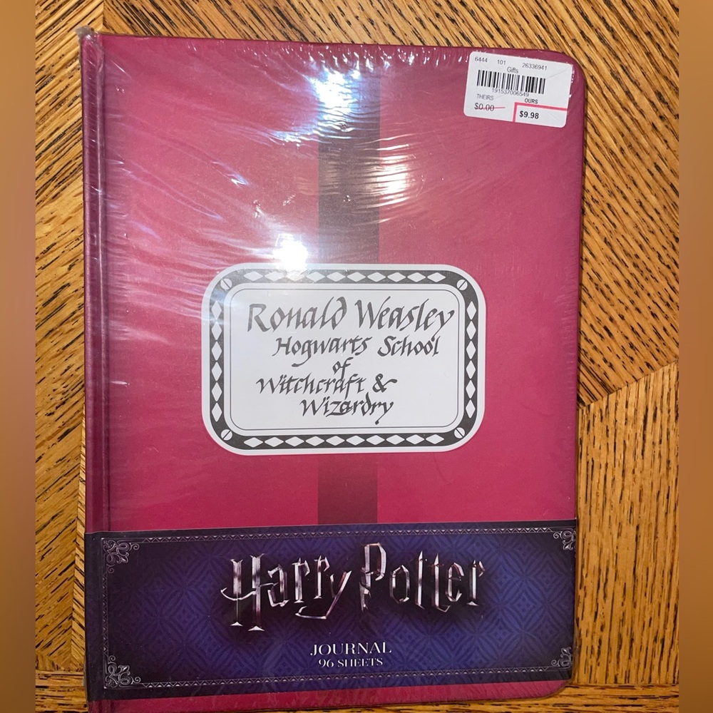 NEW Harry Potter Ronald Weasley Journal Notebook